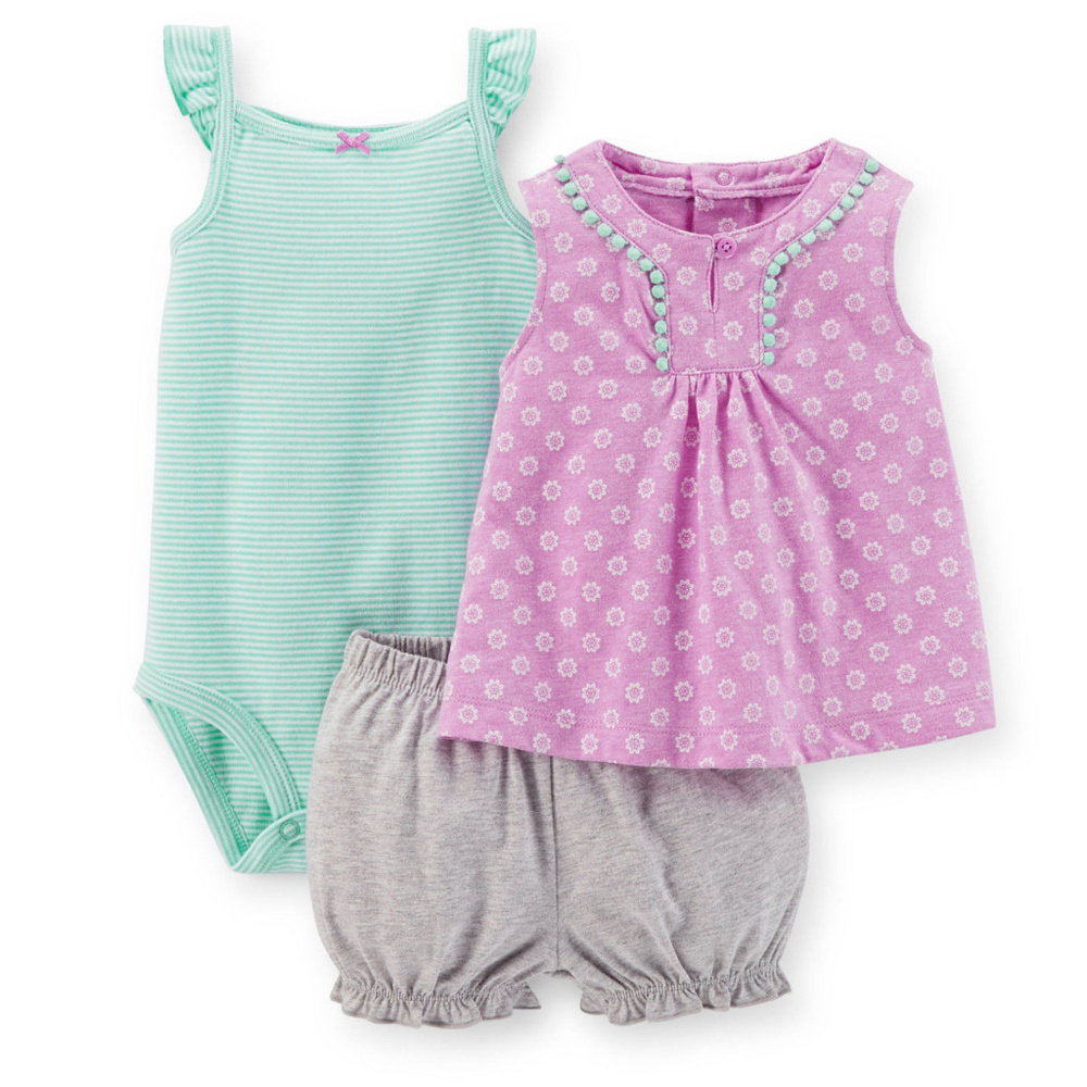 Carters Baby Girl Newborn Clothes Summer Outfit